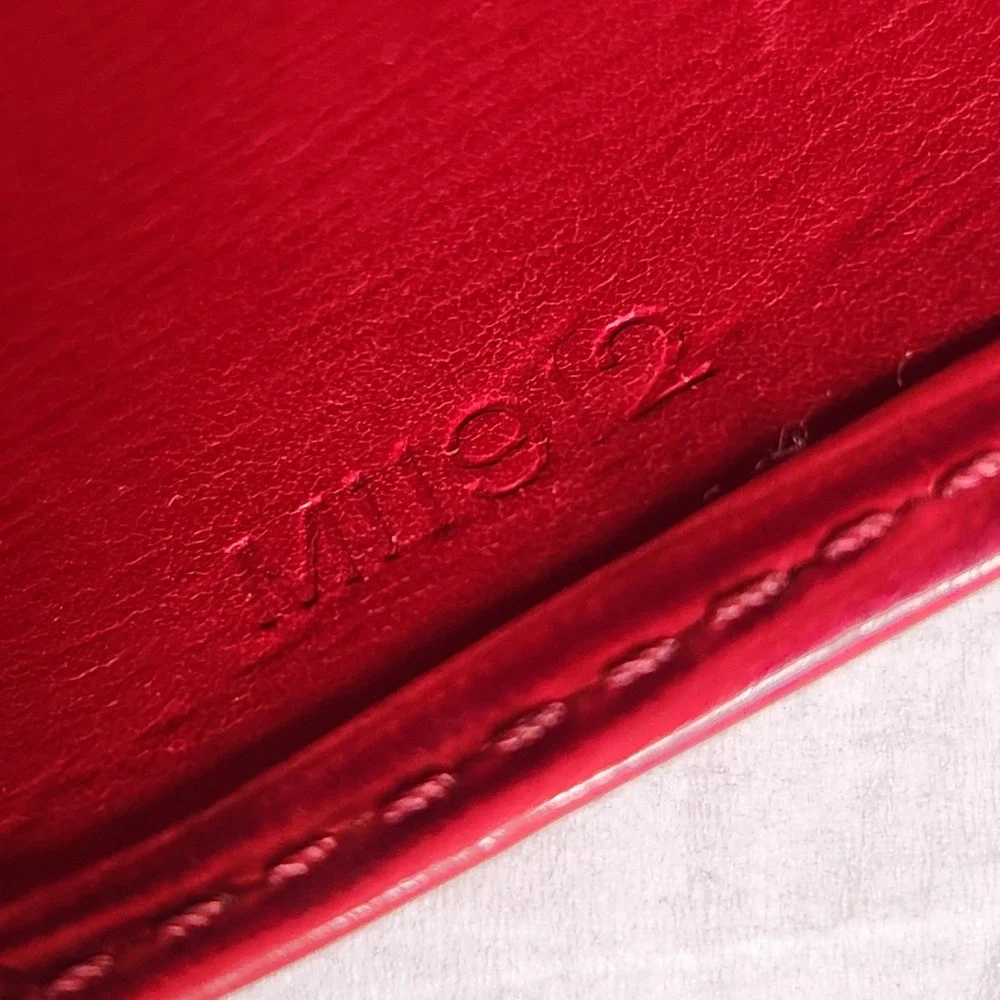 Louis Vuitton Epi Porte Feuille Sarah Leather Long Bifold Wallet Red Authentic